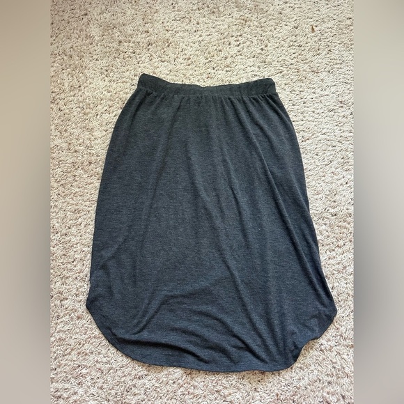 Azy Women’s Drawstring Midi Skirt Gray Size XL - Picture 5 of 5